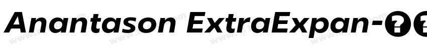 Anantason ExtraExpan字体转换